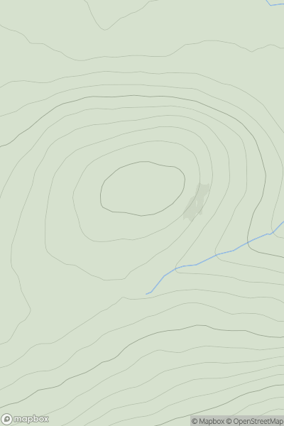 Thumbnail image for Round Hill [Altnaharra to Dornoch] showing contour plot for surrounding peak